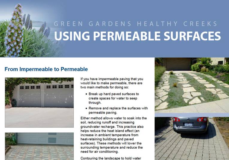Permeable Surfaces